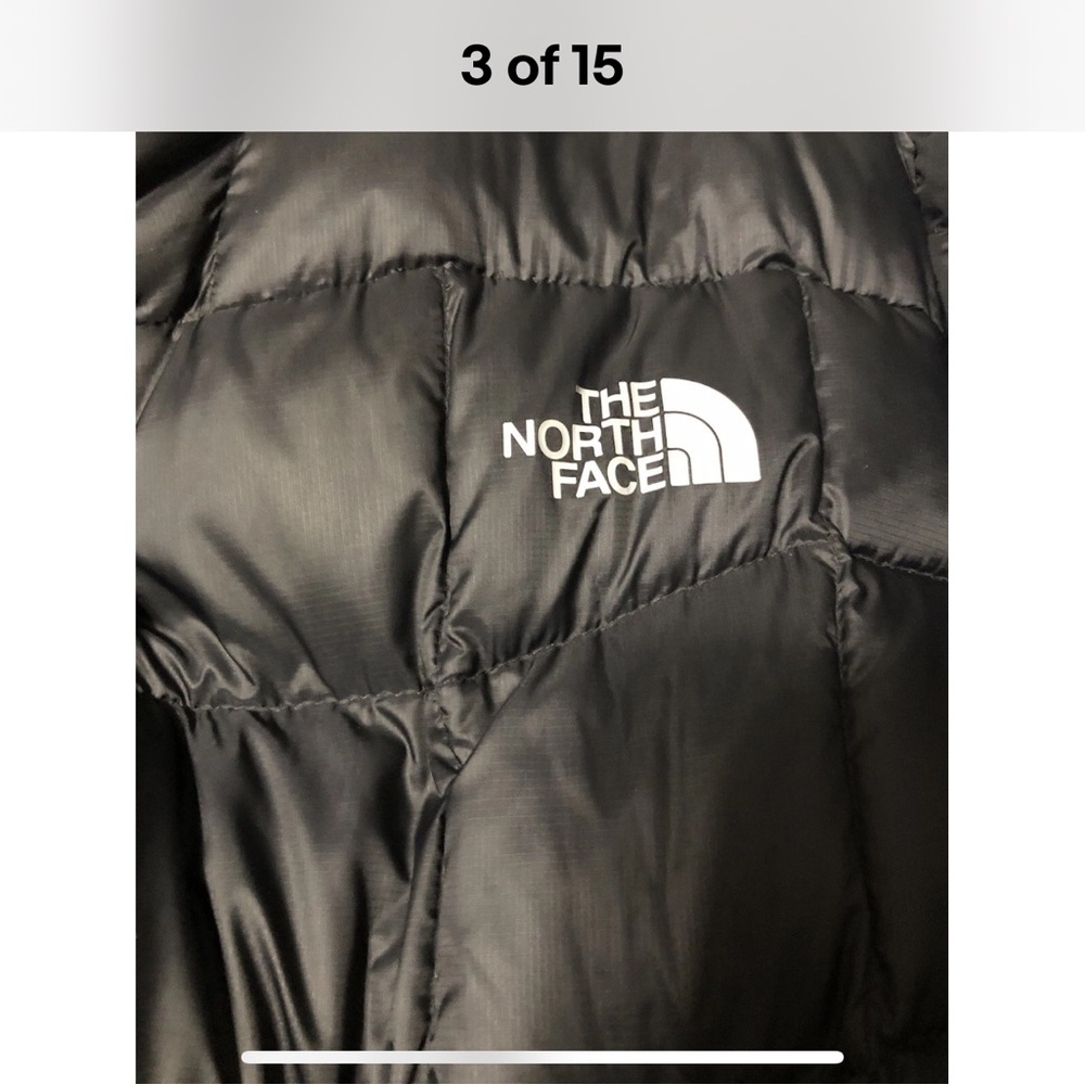 NORTH FACE 800 PRO SERIES DOWN JACKET MENS XL PTP 25 HEM 27 BLACK NICE 800 - Picture 12 of 16